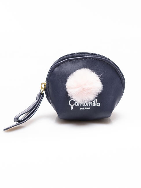 CAMOMILLA FURRY POM POM Geldbörse mit Reißverschluss blautief - Taschen und Accessoires für Kids