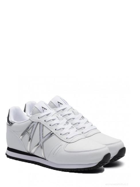 ARMANI EXCHANGE sneaker Turnschuhe weiß / silb - Damenschuhe