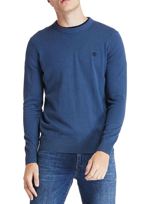 TIMBERLAND WILLIAMS RIVER Pullover mit Rundhalsausschnitt dunkler Jeansstoff - Herrenpullover