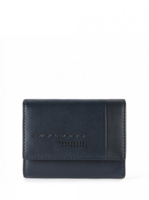 PIQUADRO URBAN Ledergeldbörse Blau - Brieftaschen Herren