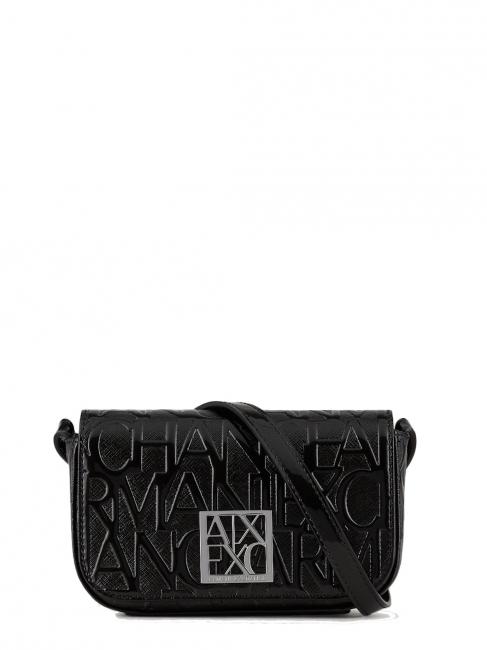 ARMANI EXCHANGE LOGO Allover Mini-Schultertasche Schwarz - Damentaschen