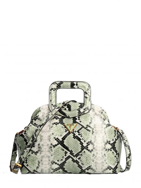 GUESS ERRIN GRAME Handtasche, mit Schultergurt Salbei-Python - Damentaschen