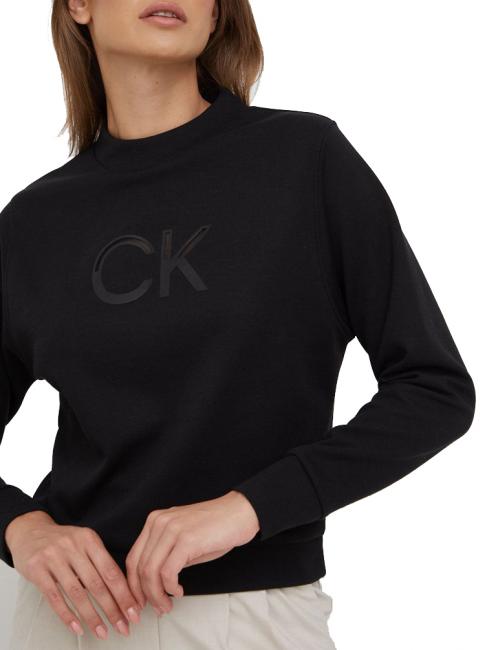 CALVIN KLEIN MESH LOGO Sweatshirt Ck Schwarz - Sweatshirts Damen