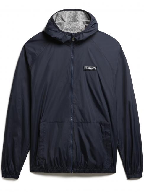 NAPAPIJRI A-MORGEX Kapuzenjacke mit Kway-Logo blu marine - Herrenjacken