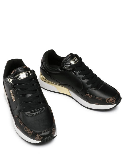 GUESS MOXEA Turnschuhe SCHWARZ BRAUN - Damenschuhe