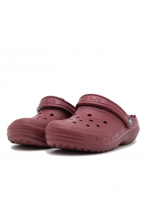 CROCS CLASSIC LINED CLOG Gepolsterter Sabot Granat - Schuhe Unisex