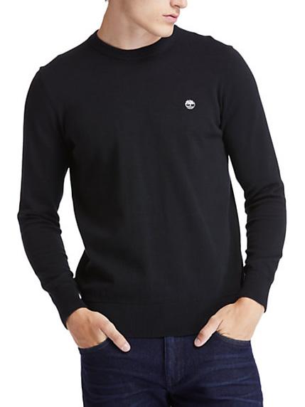 TIMBERLAND WILLIAMS RIVER Pullover mit Rundhalsausschnitt SCHWARZ - Herrenpullover