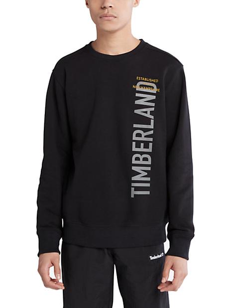 TIMBERLAND BRAND CARRIER Sweatshirt mit Rundhalsausschnitt SCHWARZ - Sweatshirts Herren