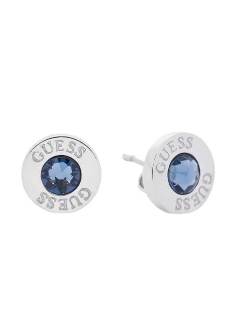 GUESS LIGHT SAPPHIRE AND LOGO STUDS Ohrringe SILBER - Ohrringe