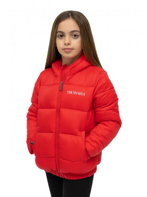 TRUSSARDI HIDETORA Kurze wattierte Jacke rot - Kinder Jacken