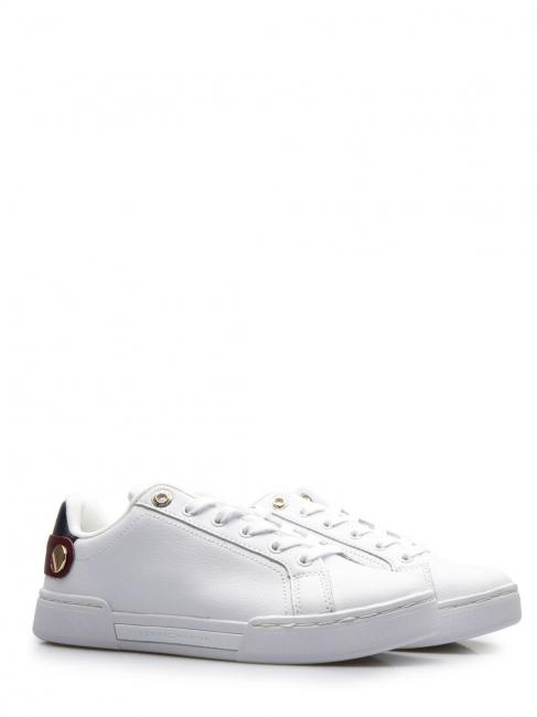 TOMMY HILFIGER Sneakers Basse Leder Weiß - Damenschuhe