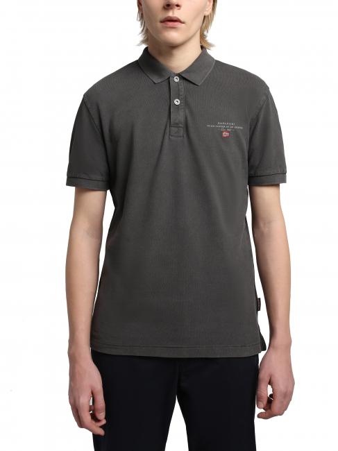 NAPAPIJRI ELBAS 4 Kurzärmliges Poloshirt aus Baumwolle Vulkan - Herren-Polo-Shirts/Herren-Polo-Shirt/Herrenpoloshirt/Herrenpoloshirts