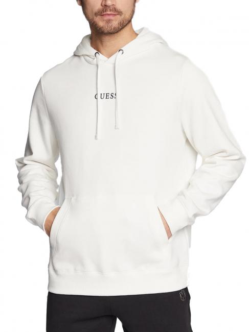 GUESS ROY Kapuzenpullover matt weiß - Sweatshirts Herren