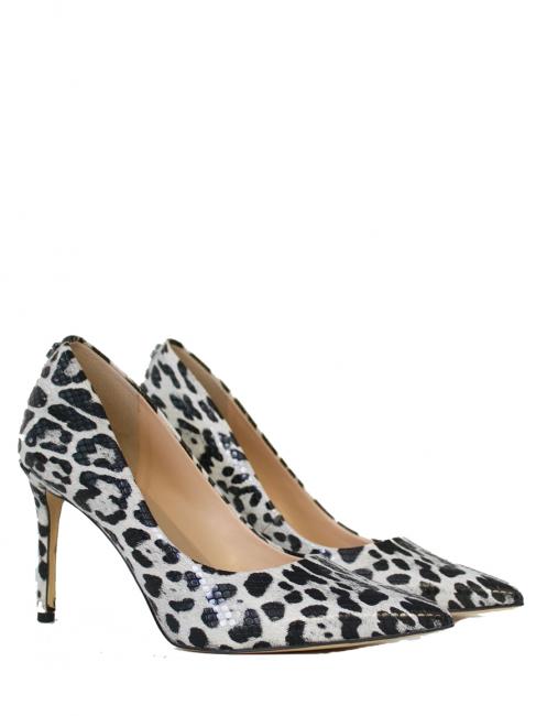 GUESS PIERA Animalier Hoher Ausschnitt Schwarz-Weiss - Damenschuhe