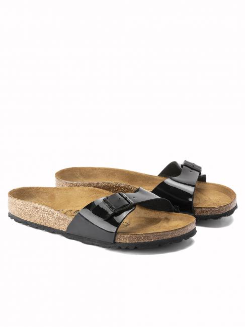 BIRKENSTOCK MADRID Sandale aus Lackleder Schwarz - Schuhe Unisex