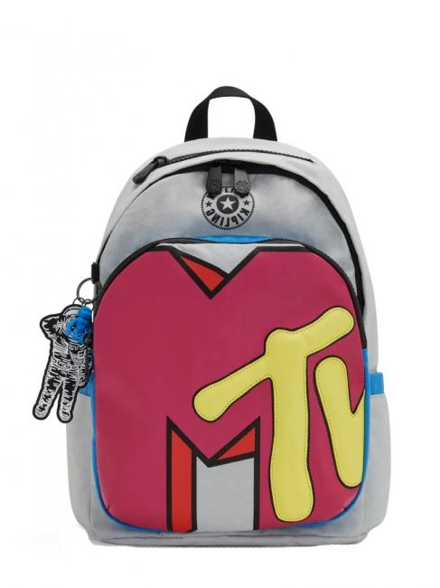 KIPLING DELIA MTV + Rucksack aus recyceltem Stoff übergroßer mtv - Rucksäcke für Schule &amp; Freizeit