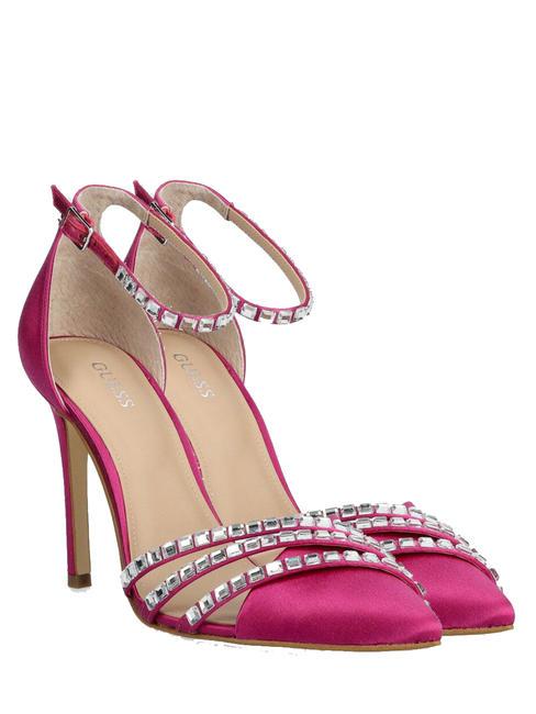 GUESS GADELLA Dekolleté-Sandale aus Satin Fuchsie - Damenschuhe