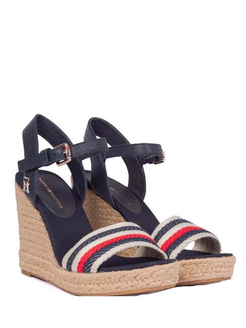 TOMMY HILFIGER CORPORATE WEDGE Hohe Sandalen Raum blau - Damenschuhe