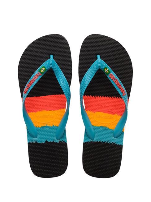 HAVAIANAS BRASIL TECH Flip-Flops SCHWARZ - Schuhe Unisex