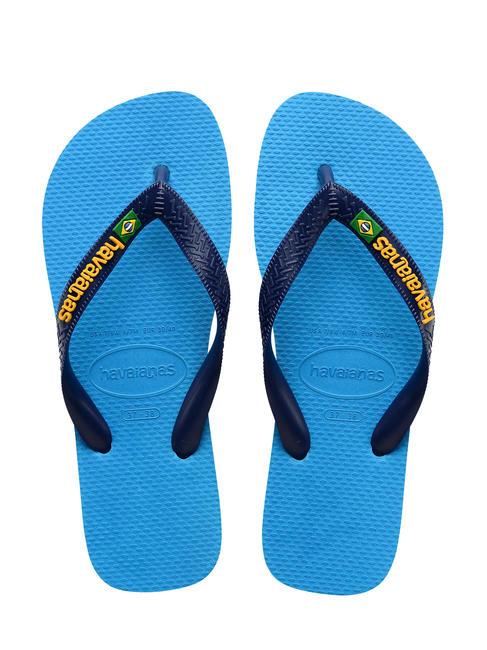 HAVAIANAS BRASIL LOGO Flip-Flops für Herren türkis/türkis - Schuhe Unisex