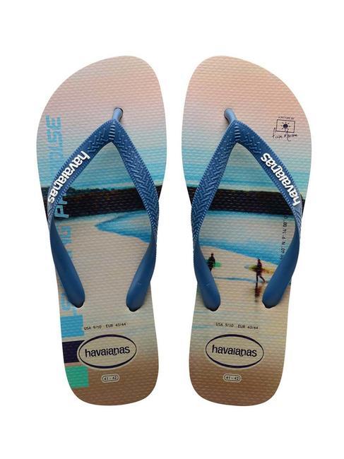 HAVAIANAS Infradito HYPE sand/blau bequem - Herrenschuhe