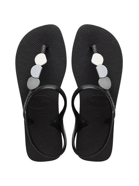 HAVAIANAS FLASH URBAN PLUS Flip-Flop-Sandalen Schwarz Schwarz - Damenschuhe