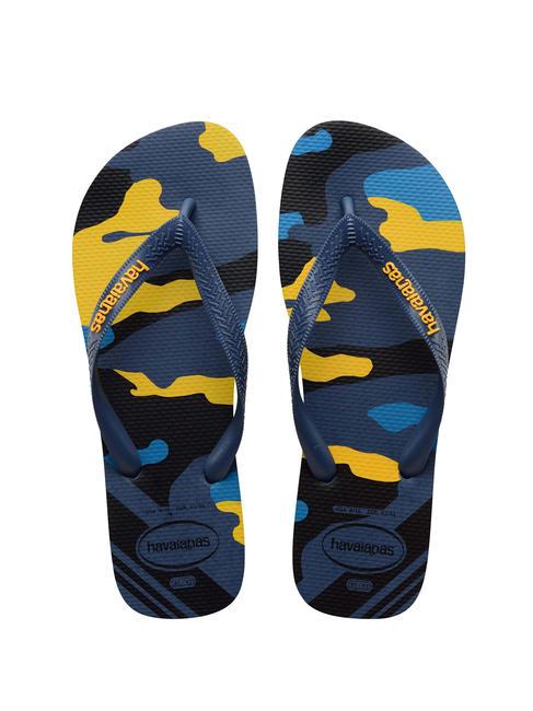 HAVAIANAS Infradito TOP CAMU Indigo Blau - Herrenschuhe