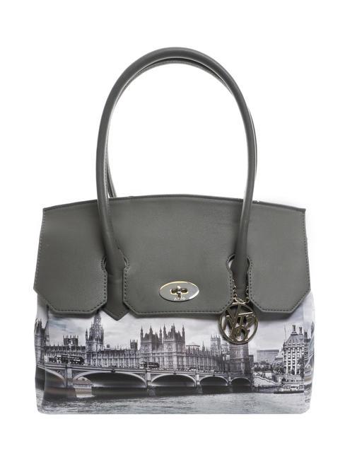 YNOT FASHION Kleine Tragetasche London grau - Damentaschen