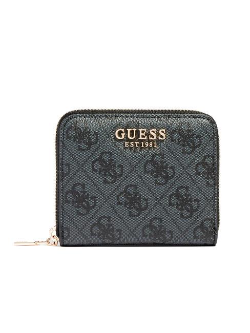 GUESS LAUREL Kleines Portemonnaie mit Reißverschluss Kohle - Brieftaschen Damen