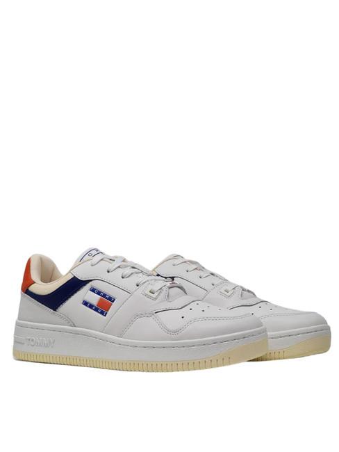 TOMMY HILFIGER TOMMY JEANS Basket Premium Turnschuhe aus Leder rwb - Herrenschuhe