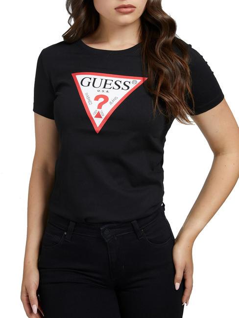 GUESS ORIGINAL LOGO Logo-T-Shirt jetbla - T-Shirts und Tops für Damen