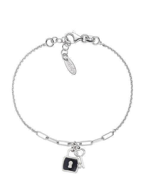 AMEN LE MADREPERLE Armband aus schwarzem Perlmutt Rhodium - Armbänder