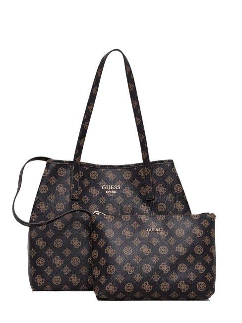 GUESS VIKKY Logo Schultertasche MULTI - Damentaschen