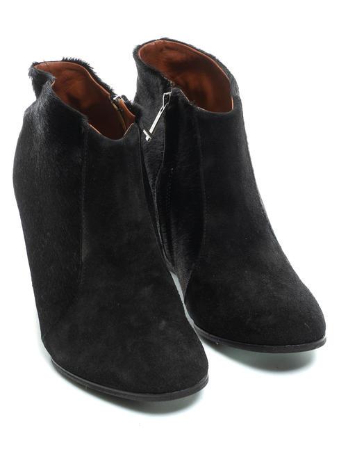 COCCINELLE SUEDE Stiefeletten aus Leder Schwarz - Damenschuhe