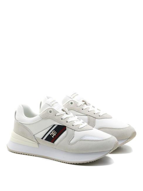 TOMMY HILFIGER CORP WEBBING RUNNER Turnschuhe Weiß - Damenschuhe