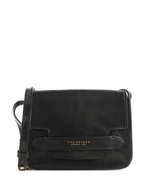 THE BRIDGE LUCREZIA Mini-Schultertasche Schwarzes Gold - Damentaschen