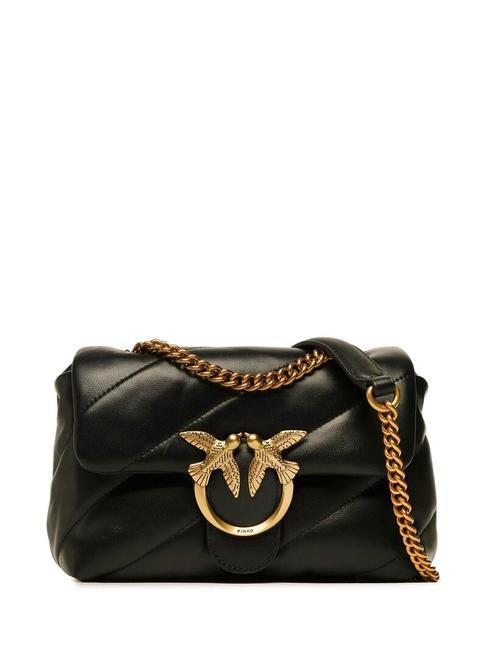 PINKO MINI LOVE BAG Nappatasche schwarz-antikgold - Damentaschen