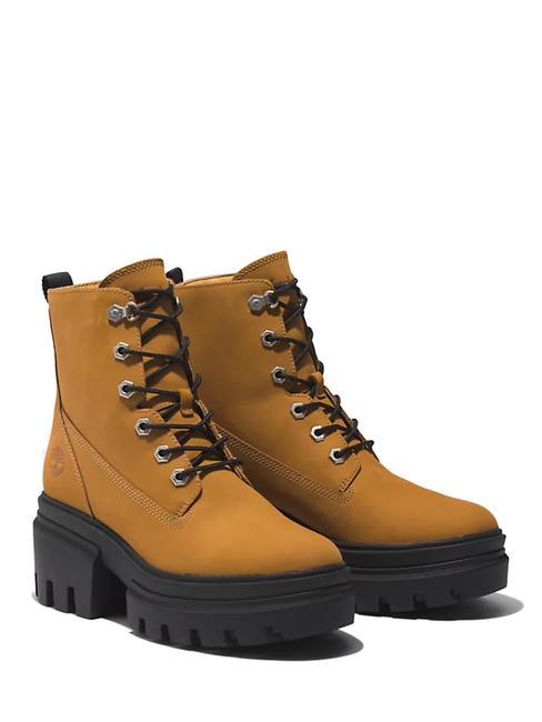 TIMBERLAND EVERLEIGH 6 INCH Hohe Stiefelette aus Nubukleder Weizen - Damenschuhe