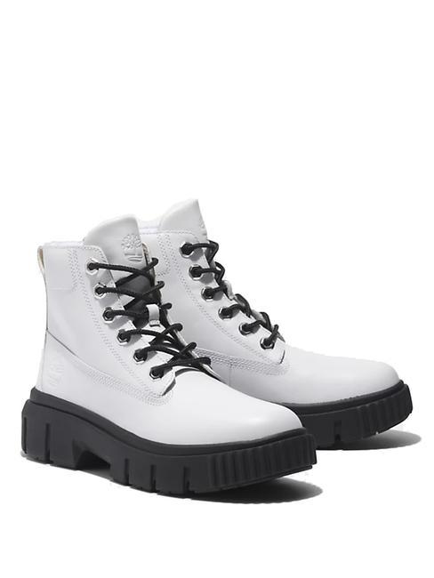 TIMBERLAND GREYFIELD Lederstiefelette Weiß - Damenschuhe