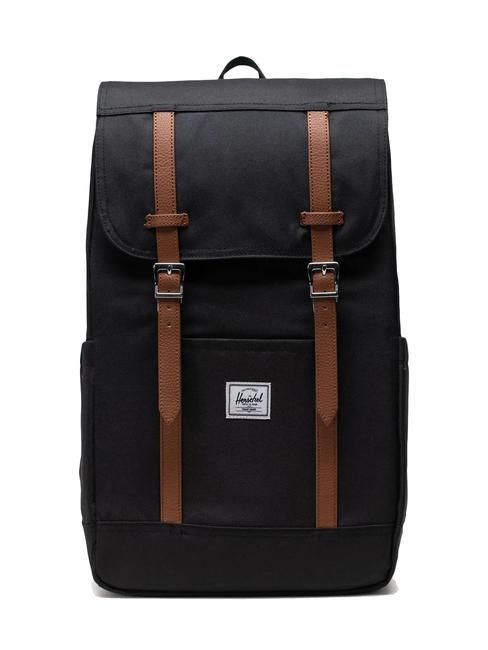 HERSCHEL RETREAT Rucksack SCHWARZ - Rucksäcke für Schule &amp; Freizeit