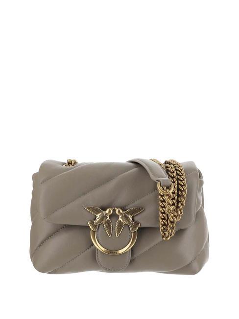 PINKO MINI LOVE BAG Nappatasche Walnuss-Antikgold - Damentaschen