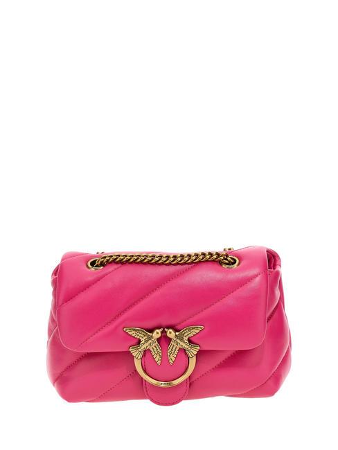 PINKO MINI LOVE BAG Nappatasche ch-Antikgold Rote Bete - Damentaschen