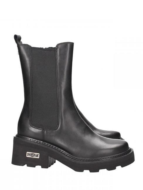 CULT GRACE 3545 Hohe Beatles-Stiefeletten aus Leder Schwarz - Damenschuhe