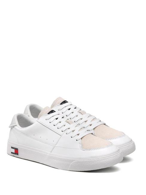 TOMMY HILFIGER TJ VULCANIZED Ledersneaker Weiß - Herrenschuhe