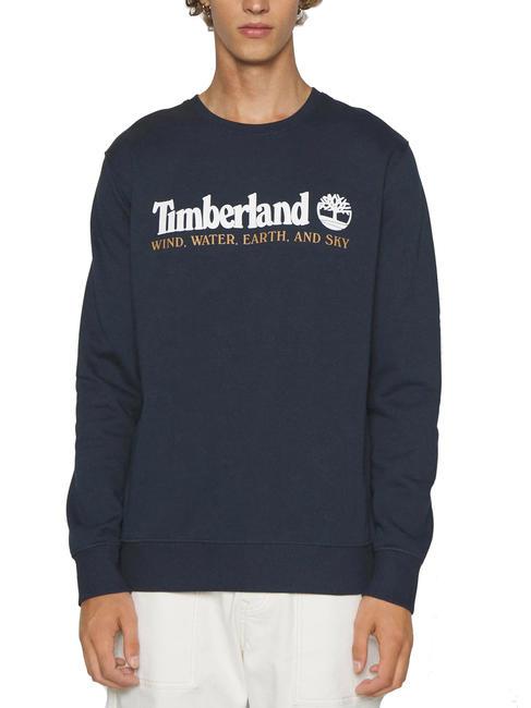 TIMBERLAND WWES Sweatshirt mit Rundhalsausschnitt und Schriftzug dunkles Saphirweiß - Sweatshirts Herren