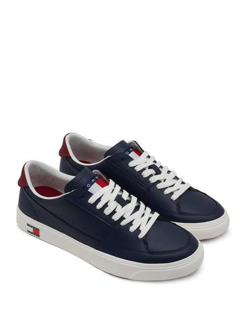 TOMMY HILFIGER TJ VULCANIZED Ledersneaker NAVY BLAU - Herrenschuhe