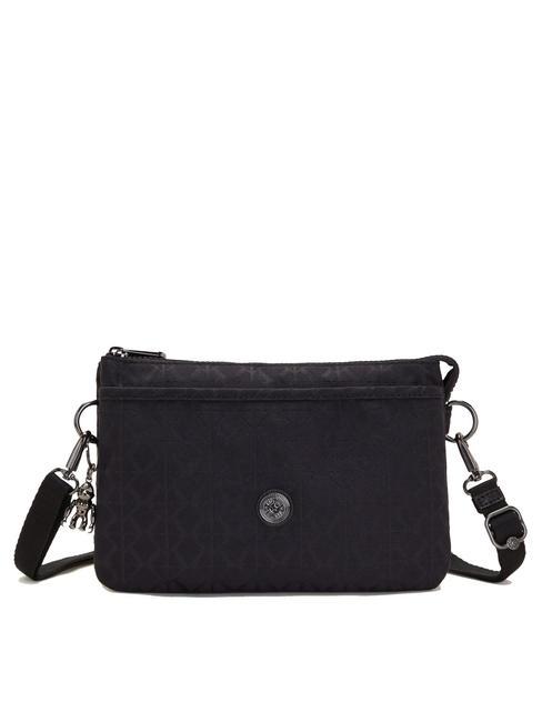 KIPLING RIRI Flache Minitasche Signatur schwarz qvc - Damentaschen