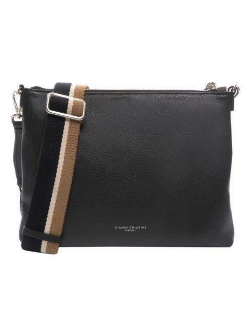 GIANNI CHIARINI CLUTCH Umhängetasche aus Leder Schwarz - Damentaschen