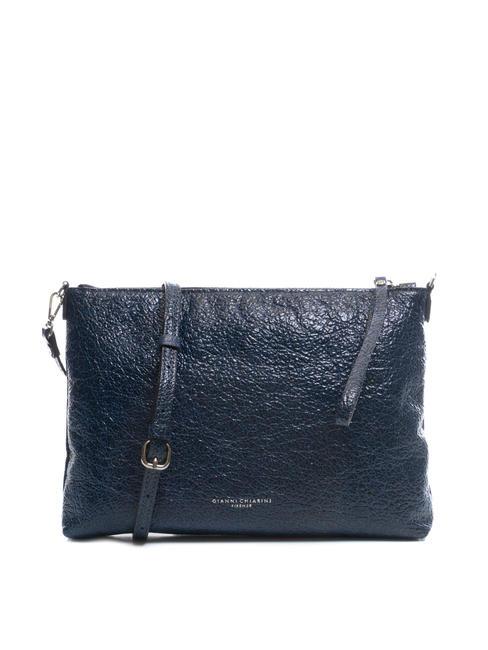 GIANNI CHIARINI SHINY Clutch aus Leder blau - Damentaschen