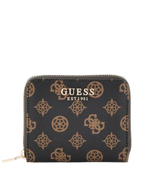 GUESS LAUREL Logo Mini-Geldbörse mit umlaufendem Reißverschluss mochalog - Brieftaschen Damen